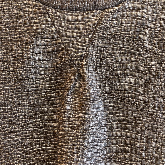 🇫🇷Lior Paris Silver Sparkling Lurex back gold zipper pleated pinned sleeves - Picture 8 of 12